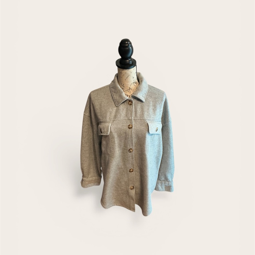Women's Gray Utility Jacket Large